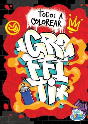 [BK-114] LIBRO BRAINY KIDS TODOS A COLOREAR GRAFFITI
