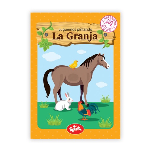 [6056] LIBRO SPLASH COLECCION NUBE JUGUEMOS PINTANDO LA GRANJA