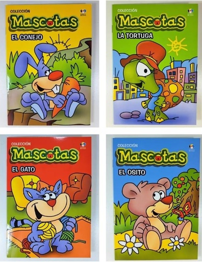 [0798-04094] LIBRO COLECCION MASCOTAS 4 TITULOS