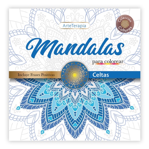[1098] LIBRO ARTETERAPIA COLECCION CULTURAS MANDALAS PARA COLOREAR CELTAS