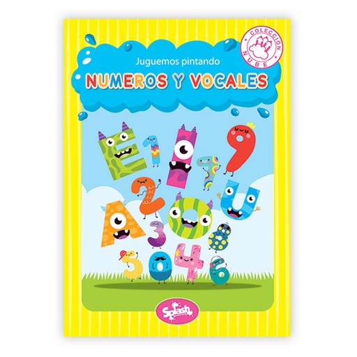 [6069-] LIBRO SPLASH JUGUEMOS PINTANDO NUMEROS Y VOCALES