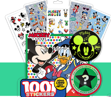 [0891-00207] BLISTER 1001 STICKERS MICKEY