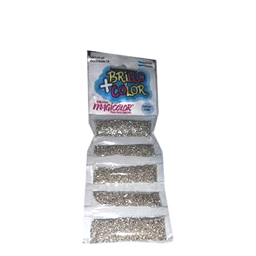 [B505] BRILLANTINA COLOR TIRA X5 PLATEADA