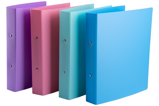 [PP2X40P4] CARPETA A4 2x40 LAMA POLIPROPILENO PASTEL