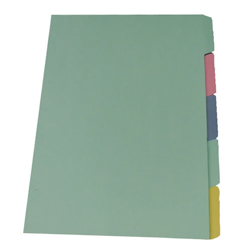 [511670] SEPARADOR CONGRESO A4 COLOR X5 POSICIONES