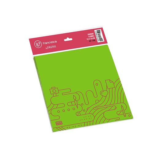 [1340VE] SOBRE MEDORO 1340 COLOR VERDE 15.3X16.4 X10 DISCONTINUO