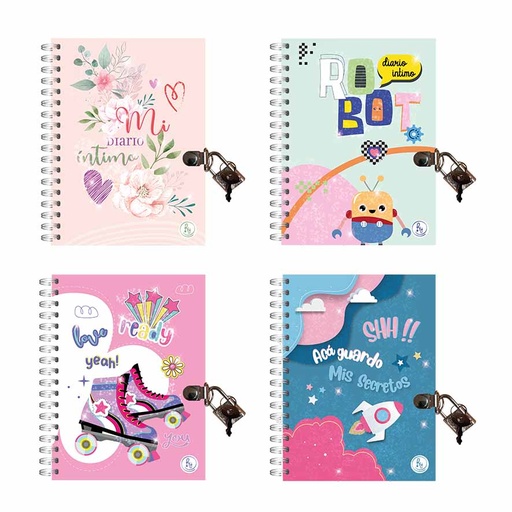 [1049] DIARIO RY 1049 18X13 GLITTER ANILLADO