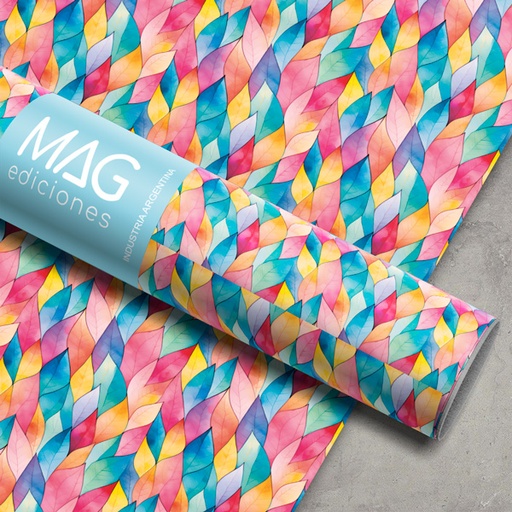 [5108] PAPEL PARA REGALO MAG 70X100 X10 5108 HOJAS MULTICOLOR
