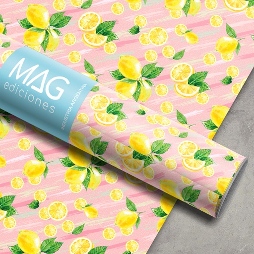 [5109] PAPEL PARA REGALO MAG 70X100 X10 5109 LIMONES