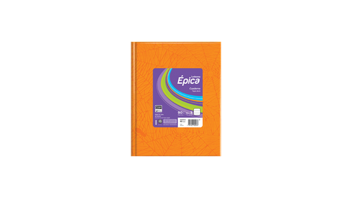 [105853] CUADERNO LEDESMA EPICA Nº3 ARAÑA TAPA DURA 48 HOJAS RAYADO NARANJA