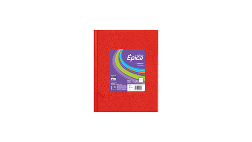 [105854] CUADERNO LEDESMA EPICA Nº3 ARAÑA TAPA DURA 48 HOJAS RAYADO ROJO