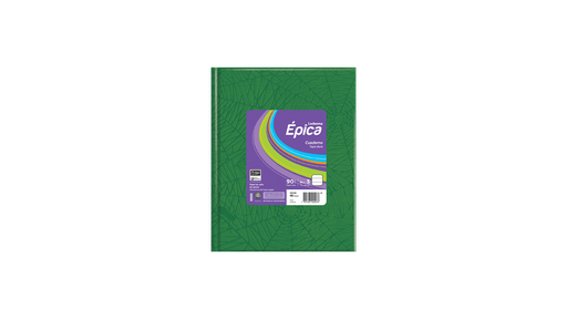 [105856] CUADERNO LEDESMA EPICA Nº3 ARAÑA TAPA DURA 48 HOJAS RAYADO VERDE