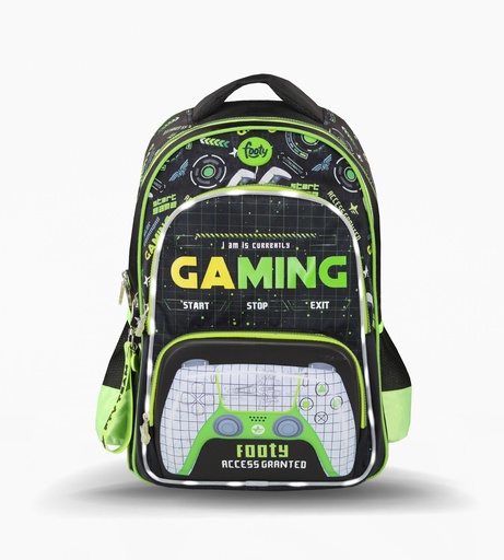 [F3262] MOCHILA FOOTY ESPALDA 18''LEVEL UP CON LED