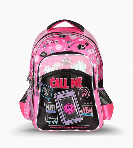 [F2143] MOCHILA FOOTY ESPALDA 18'' CALL ME CON LED