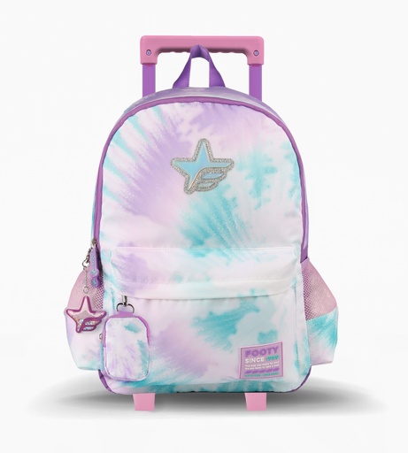 [F1061] MOCHILA FOOTY CON CARRO 18'' BIG KIDS BATIK