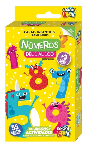 [CL-110] CARTAS INFANTILES SCHOOL FUN NUMEROS 1 AL 100