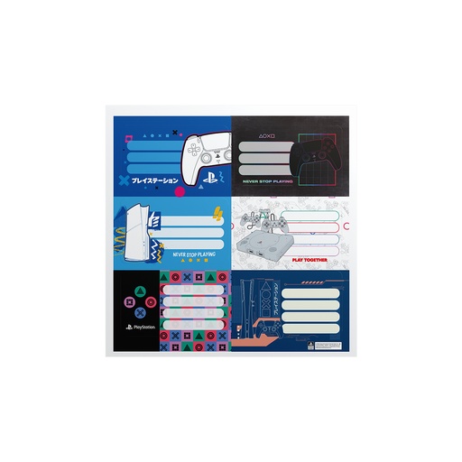 [1301219] ETIQUETAS MOOVING 2 PLANCHAS X6 PLAYSTATION