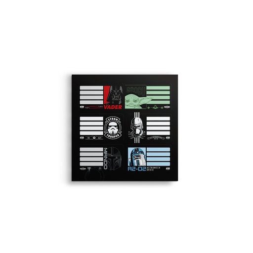 [1301245] ETIQUETAS MOOVING STAR WARS 2PLANCHAS X6