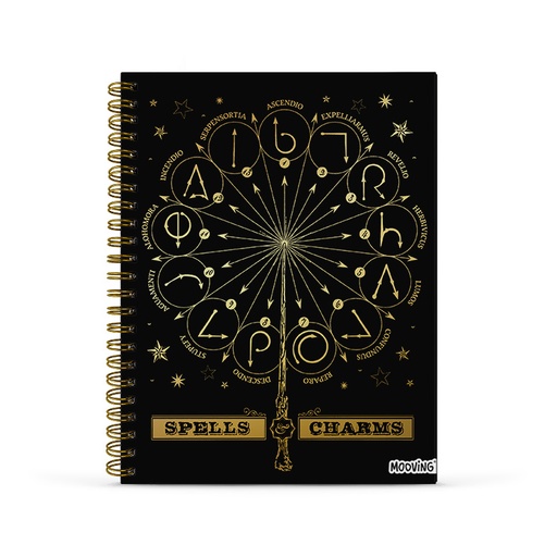 [1206222] CUADERNO MOOVING TAPA DURA A4 96 HOJAS HARRY POTTER
