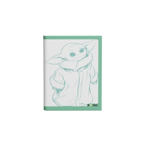 [1202245] CUADERNO MOOVING 16X21 TAPA FLEXIBLE ABROCHADO 48 HOJAS STAR WARS