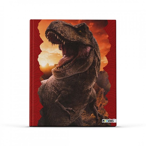 [1224232] CUADERNO MOOVING TAPA DURA 19.5X24 48 HOJAS JURASSIC WORLD