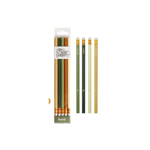 [WE3104] LAPIZ WERO CON GOMA TERRA X5