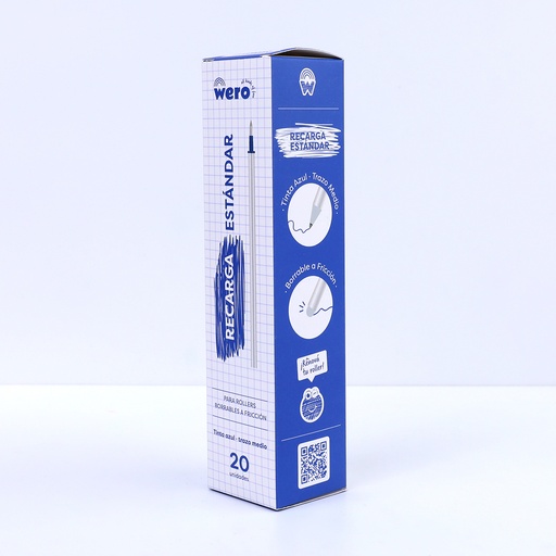 [WE4016] REPUESTO WERO BORRABLE GOOD IDEA X20 AZUL