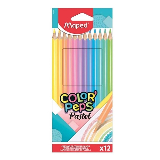 [832069FC] PINTURITAS MAPED COLORPEPS PASTEL X12