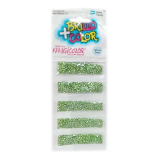 [503] BRILLANTINA COLOR TIRA X5 VERDE CLARO