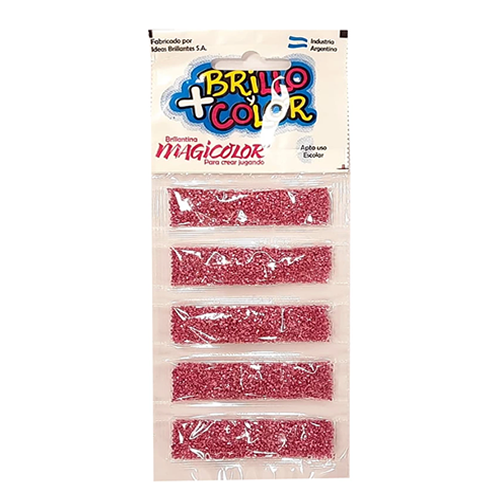 [508] BRILLANTINA COLOR TIRA X5 ROSA