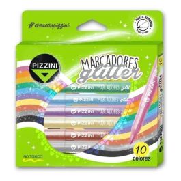 [1233X10] MARCADOR PIZZINI GLITTER X10