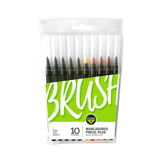 [8710] MARCADOR PIZZINI PUNTA PINCEL X10 PLUS