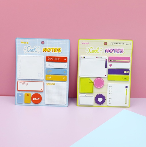 [WE3093] NOTAS ADH. WERO COOL NOTES 10X25H