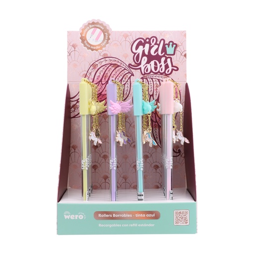 [WE3053] BOLIGRAFO WERO BORRABLE GIRL BOSS X1