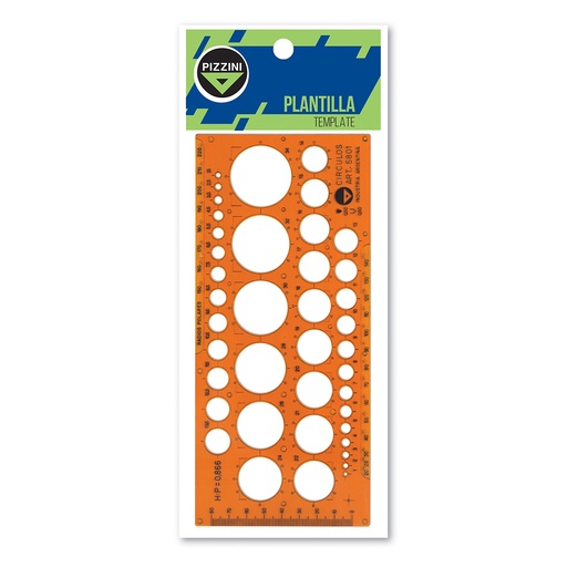 [5801] PLANTILLA PIZZINI FLEXIBLE CIRCULOS