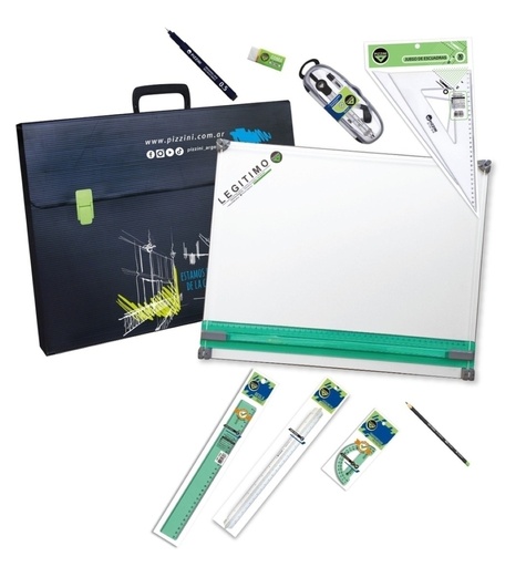 [7755F] TABLERO PIZZINI 40X50CM + PRODUCTOS KIT TECNICO