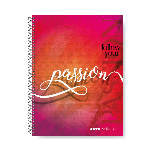 [334411] CUADERNO ARTE MOTIVATION 22X29 TAPA SEMI RIGIDA 80 HOJAS RAYADO