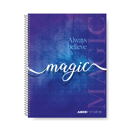 [334421] CUADERNO ARTE MOTIVATION 16X21 80H RAYADO TAPA SEMI RIGIDA