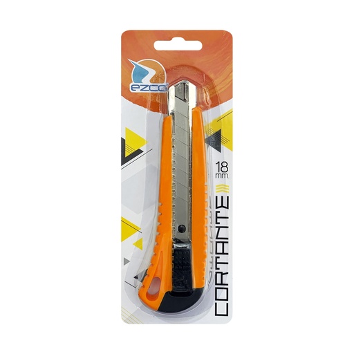 [510104] CUTTER EZCO PLASTICO 18MM CON GUIA