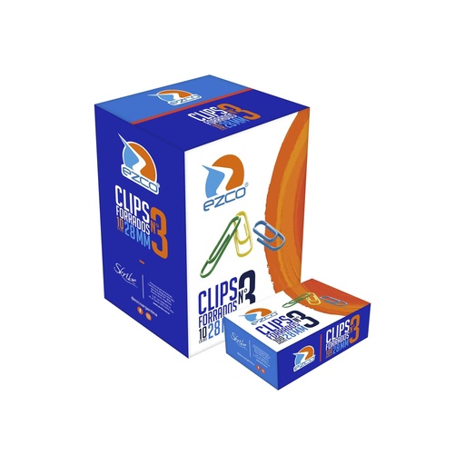 [520203] CLIPS EZCO COLOR Nº3 X100