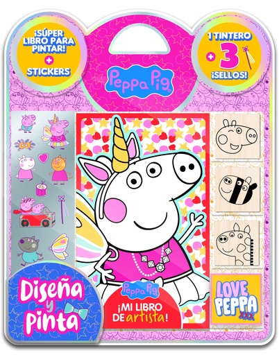 [5996] SET VERTICE DISEÑA Y PINTA PEPPA PIG CON SELLOS
