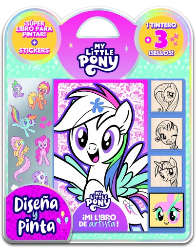 [5997] SET VERTICE DISEÑA Y PINTA MY LITTLE PONY CON SELLOS