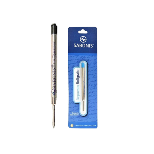 [R2TCN] REPUESTO SABONIS PARA BOLIGRAFO MEDIO GIRO X1 NEGRO