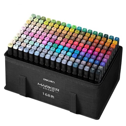 [HM902-168] MARCADOR DELI SKETCH BOX DOBLE PUNTA X168