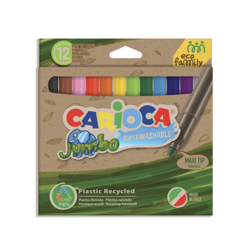 [43101] MARCADOR CARIOCA JUMBO ECOFAMILY X12