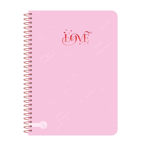 [1084] CUADERNO RY A5 15X21 ANILLADO SEMIRIGIDO 80 HOJAS PASTEL 1084
