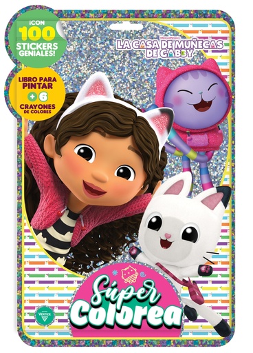 [5905] SET VERTICE SUPER COLOREA GABBY DOLL HOUSE