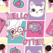 [5121] PAPEL MAG PARA REGALO 70X100 X10 5121 GATITOS