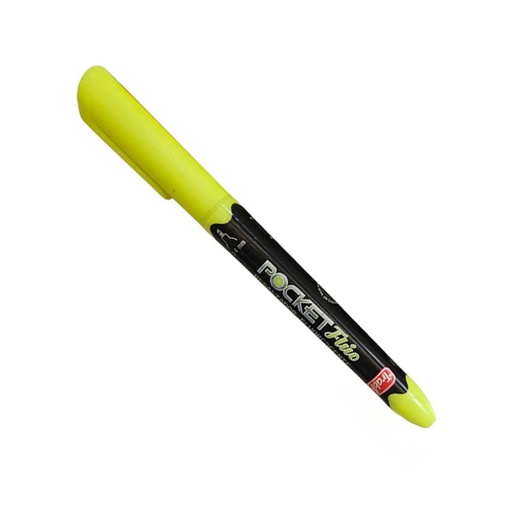 [TR21116] RESALTADOR TRABI POCKET FLUO X12 AMARILLO