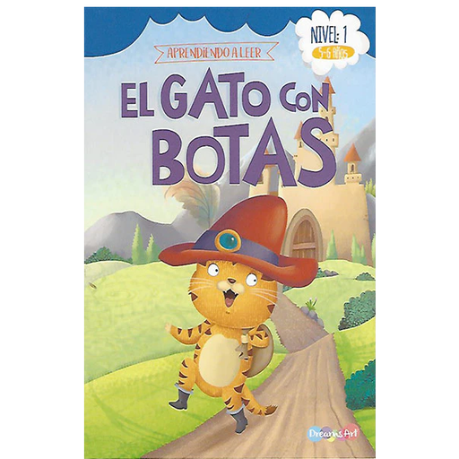 [DR-186] LIBRO DREAMS ART APRENDIENDO A LEER NIVEL 1 5-6 AÑOS GATO CON BOTAS